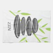 Keukenhanddoek met peerstenen die kunst stapelen (Horizontaal)