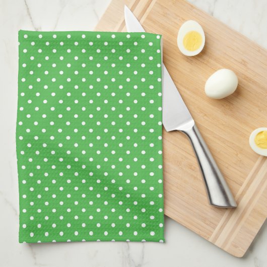 Keukenhanddoek met polka stippen (Quarter Fold)