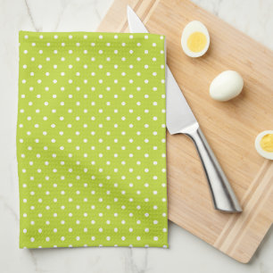 Keukenhanddoek met polka stippen
