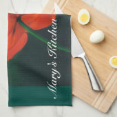 Keukenhanddoek met Red Poppy (Quarter Fold)