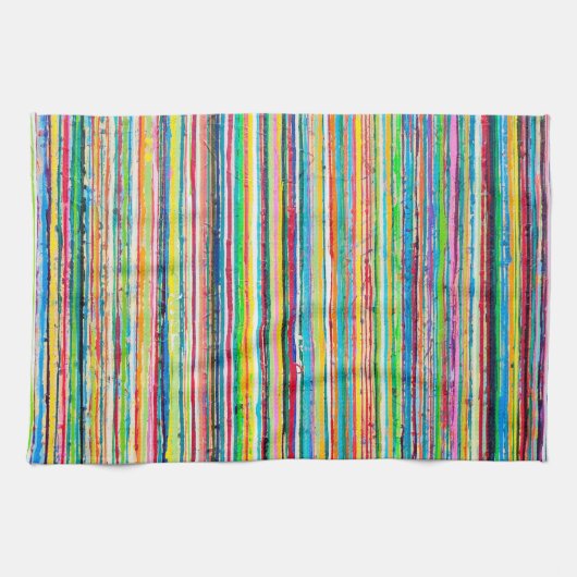 Keukenhanddoek met regenboogrol (Horizontaal)