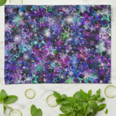 keukenhanddoek met regenboogsterren (Gevouwen)