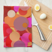 keukenhanddoek met rode stip (Quarter Fold)