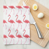 keukenhanddoek met roze flamingos (Quarter Fold)