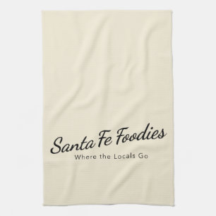 Keukenhanddoek met Santa Fe Foodies-logo