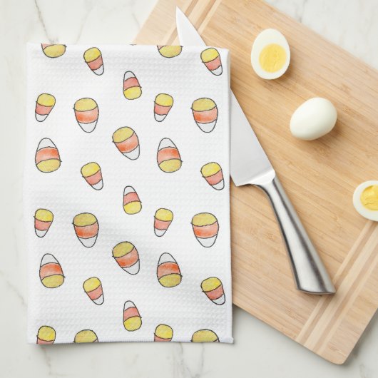 keukenhanddoek met snoepmais (Quarter Fold)