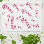 Keukenhanddoek met snoepriet (Gevouwen)