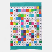 Keukenhanddoek met Spaans maandenontwerp (Verticaal)