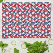 Keukenhanddoek met sterren en strepen (Gevouwen)