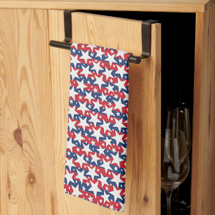 Keukenhanddoek met sterren en strepen