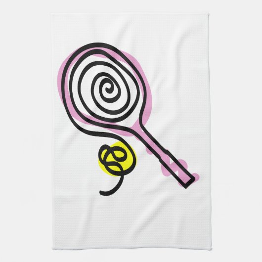 Keukenhanddoek met tennisdruk (Verticaal)