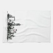 Keukenhanddoek met uitzicht op NY City (Horizontaal)