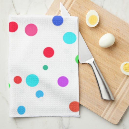 Keukenhanddoek met veel O'-spots (Quarter Fold)