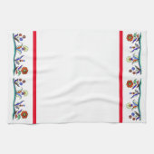 Keukenhanddoek met versiering van beemdloer (Horizontaal)