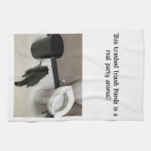 KEUKENHANDDOEK MET VERWOESTE PANDABEELD (Horizontaal)
