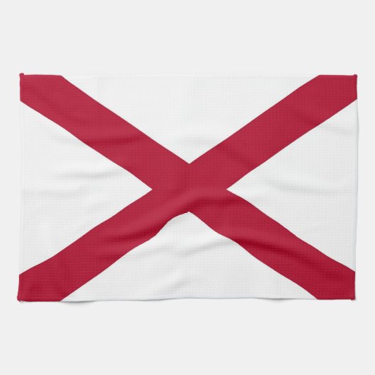 Keukenhanddoek met vlag van Alabama, VS (Horizontaal)
