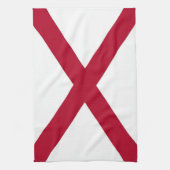 Keukenhanddoek met vlag van Alabama, VS (Verticaal)