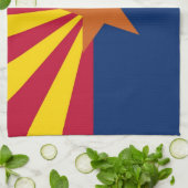Keukenhanddoek met vlag van Arizona, V.S.A. (Gevouwen)
