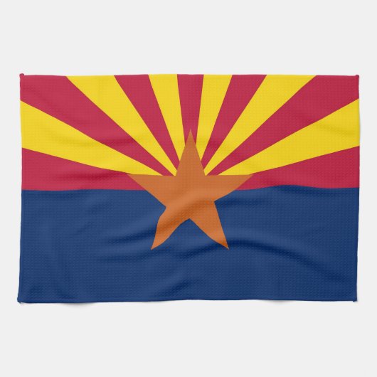 Keukenhanddoek met vlag van Arizona, V.S.A. (Horizontaal)