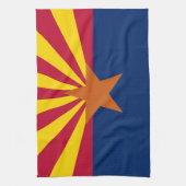 Keukenhanddoek met vlag van Arizona, V.S.A. (Verticaal)