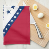Keukenhanddoek met vlag van Arkansas, VS (Quarter Fold)