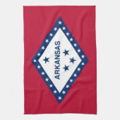 Keukenhanddoek met vlag van Arkansas, VS (Verticaal)
