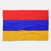 Keukenhanddoek met vlag van Armenië (Horizontaal)