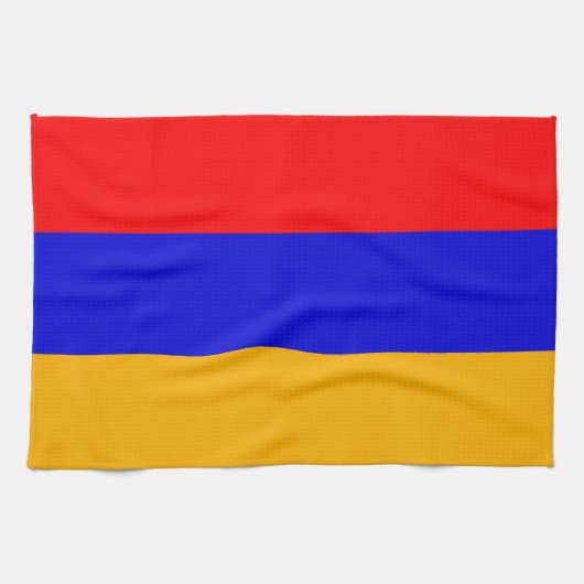 Keukenhanddoek met vlag van Armenië (Horizontaal)