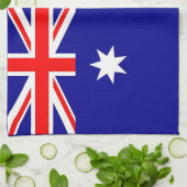 Keukenhanddoek met vlag van Australië (Gevouwen)