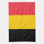 Keukenhanddoek met vlag van België (Verticaal)