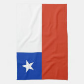 Keukenhanddoek met vlag van Chili (Verticaal)