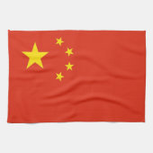 Keukenhanddoek met vlag van China (Horizontaal)