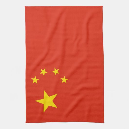 Keukenhanddoek met vlag van China (Verticaal)