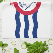 Keukenhanddoek met vlag van Cincinnati City, VS (Gevouwen)