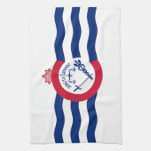 Keukenhanddoek met vlag van Cincinnati City, VS (Verticaal)
