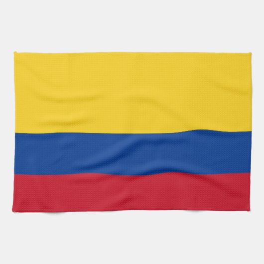 Keukenhanddoek met vlag van Colombia (Horizontaal)