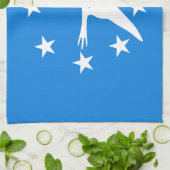 Keukenhanddoek met Vlag van Corpus Christi, V.S.A. (Gevouwen)