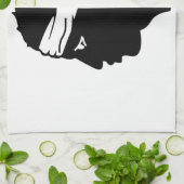 Keukenhanddoek met vlag van Corsica (Gevouwen)