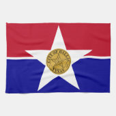 Keukenhanddoek met vlag van Dallas, VS (Horizontaal)