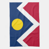 Keukenhanddoek met vlag van Denver, Colorado (Verticaal)