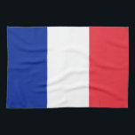 Keukenhanddoek met vlag van Frankrijk<br><div class="desc">Voeg een vleugje Franse elegantie toe aan uw keuken met onze exclusieve keukenhanddoek met de vlag van Frankrijk! Deze keukenhanddoek is gemaakt met nauwgezette aandacht voor detail en is niet alleen een praktisch item; het is een viering van de Franse cultuur en erfgoed. Het levendige ontwerp toont prominent de iconische...</div>