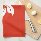 Keukenhanddoek met vlag van Hong Kong, China (Quarter Fold)
