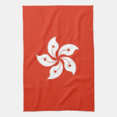 Keukenhanddoek met vlag van Hong Kong, China (Verticaal)