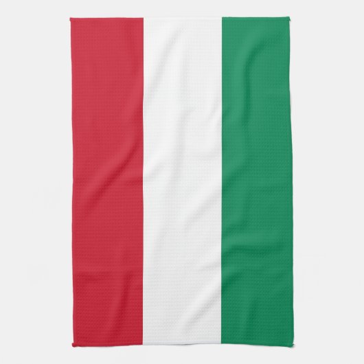 Keukenhanddoek met vlag van Hongarije (Verticaal)