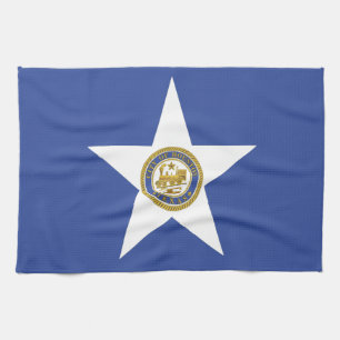 Keukenhanddoek met vlag van Houston, V.S.A.