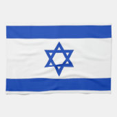 Keukenhanddoek met vlag van Israël (Horizontaal)