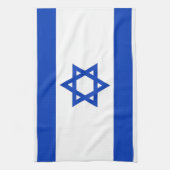 Keukenhanddoek met vlag van Israël (Verticaal)