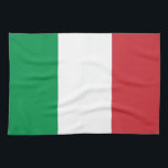 Keukenhanddoek met vlag van Italië<br><div class="desc">Verrijk uw keuken met een vleugje Italiaanse charme met deze heerlijke keukenhanddoek met de vlag van Italië! Gemaakt van premium materialen, is deze handdoek meer dan alleen een keuken essentieel; het is een viering van de Italiaanse cultuur en erfgoed. Het levendige ontwerp toont trots de iconische driekleurenvlag van Italië -...</div>