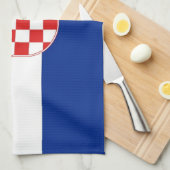 Keukenhanddoek met Vlag van Kroatië (Quarter Fold)