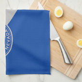 Keukenhanddoek met vlag van Las Vegas City, VS (Quarter Fold)